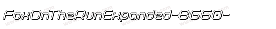 FoxOnTheRunExpanded-8G60字体转换