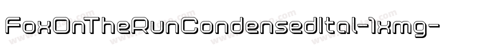 FoxOnTheRunCondensedItal-1xmg字体转换