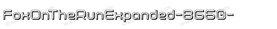 FoxOnTheRunExpanded-8G60字体转换