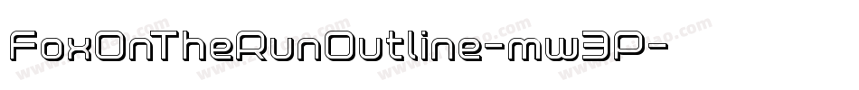 FoxOnTheRunOutline-mw3P字体转换