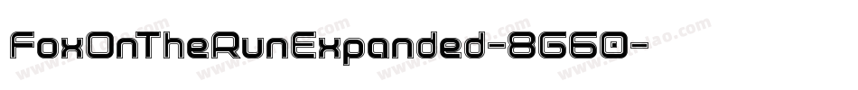 FoxOnTheRunExpanded-8G60字体转换