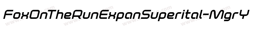 FoxOnTheRunExpanSuperital-MgrY字体转换