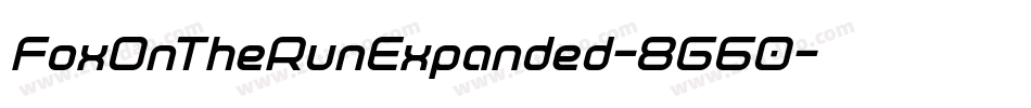 FoxOnTheRunExpanded-8G60字体转换