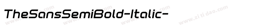 TheSansSemiBold-Italic字体转换