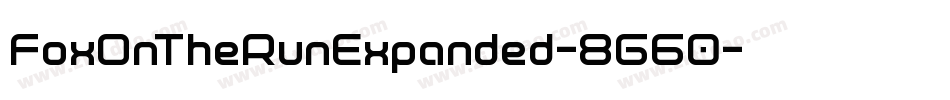 FoxOnTheRunExpanded-8G60字体转换