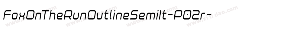 FoxOnTheRunOutlineSemiIt-P02r字体转换