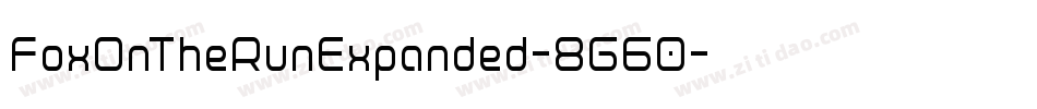 FoxOnTheRunExpanded-8G60字体转换
