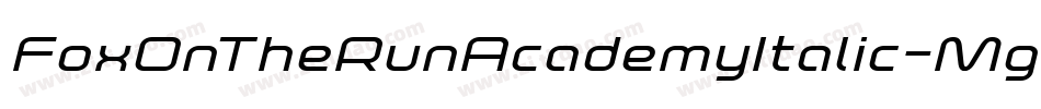 FoxOnTheRunAcademyItalic-MgGe字体转换 FoxOnTheRunAcademyItalic-MgGe字体转换