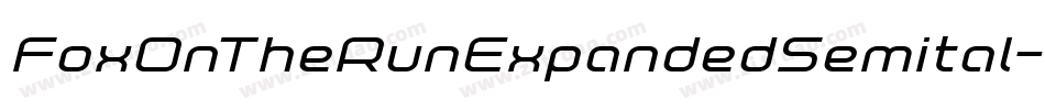 FoxOnTheRunExpandedSemital-rLA7字体转换