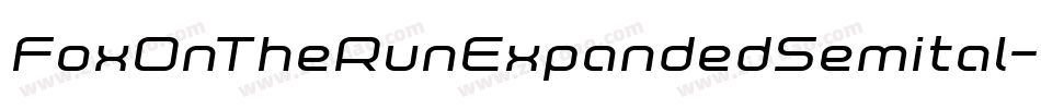 FoxOnTheRunExpandedSemital-rLA7字体转换