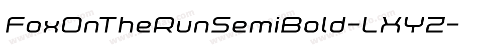 FoxOnTheRunSemiBold-LXYZ字体转换