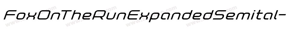 FoxOnTheRunExpandedSemital-rLA7字体转换