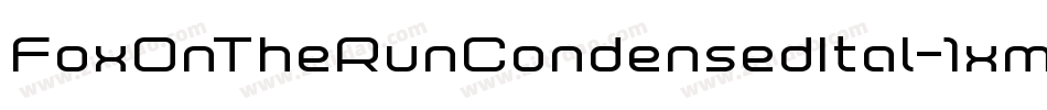 FoxOnTheRunCondensedItal-1xmg字体转换