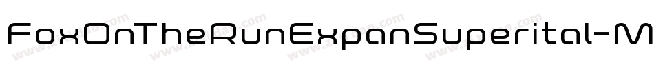 FoxOnTheRunExpanSuperital-MgrY字体转换