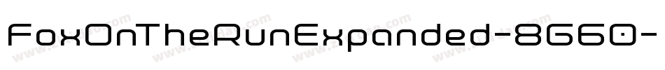 FoxOnTheRunExpanded-8G60字体转换