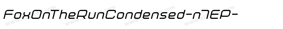 FoxOnTheRunCondensed-n7EP字体转换