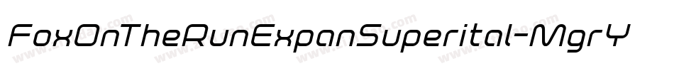 FoxOnTheRunExpanSuperital-MgrY字体转换