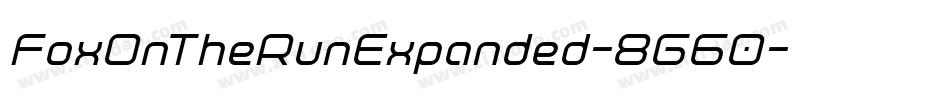 FoxOnTheRunExpanded-8G60字体转换