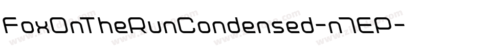 FoxOnTheRunCondensed-n7EP字体转换