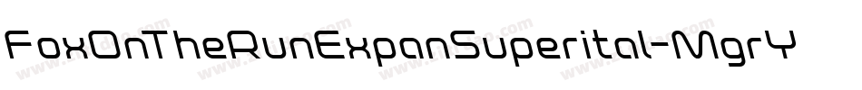 FoxOnTheRunExpanSuperital-MgrY字体转换