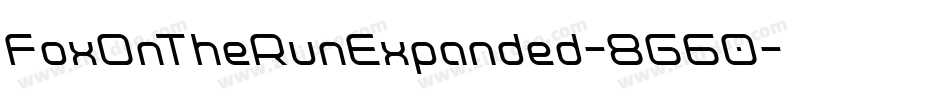 FoxOnTheRunExpanded-8G60字体转换