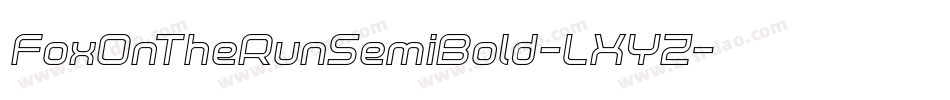 FoxOnTheRunSemiBold-LXYZ字体转换