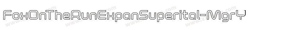 FoxOnTheRunExpanSuperital-MgrY字体转换