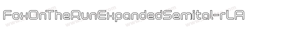 FoxOnTheRunExpandedSemital-rLA7字体转换