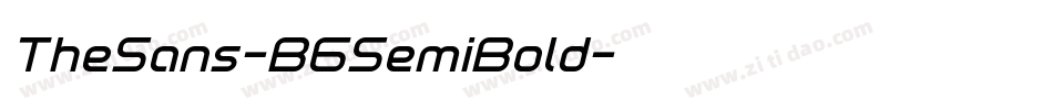 TheSans-B6SemiBold字体转换