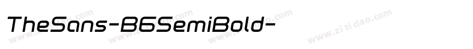 TheSans-B6SemiBold字体转换