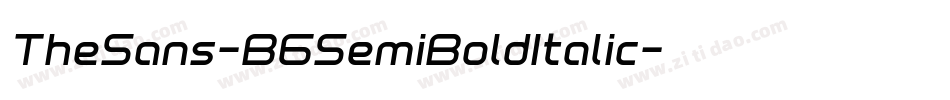 TheSans-B6SemiBoldItalic字体转换