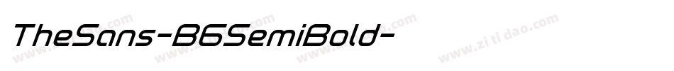 TheSans-B6SemiBold字体转换