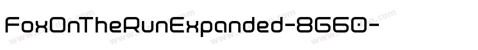 FoxOnTheRunExpanded-8G60字体转换
