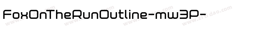 FoxOnTheRunOutline-mw3P字体转换