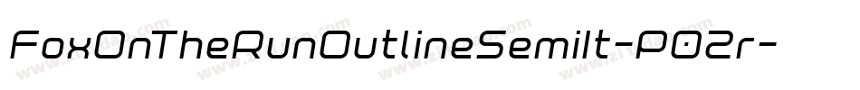 FoxOnTheRunOutlineSemiIt-P02r字体转换