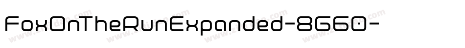 FoxOnTheRunExpanded-8G60字体转换