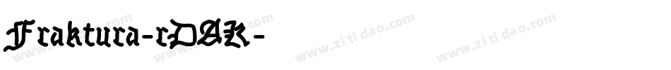Fraktura-rDAK字体转换