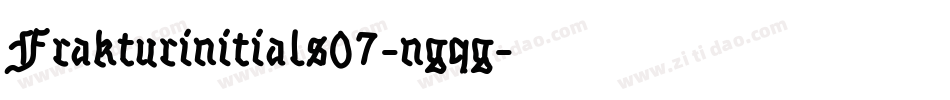 Frakturinitials07-ngqg字体转换