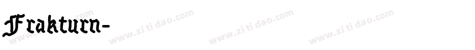 Frakturn字体转换