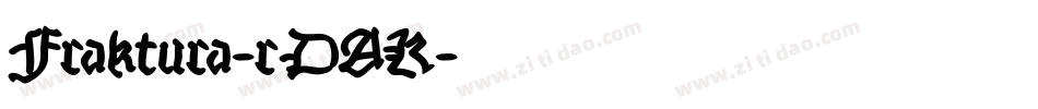 Fraktura-rDAK字体转换