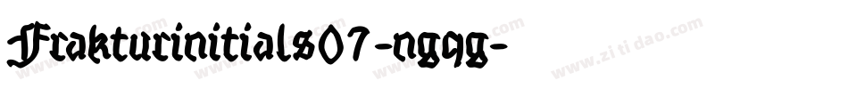 Frakturinitials07-ngqg字体转换