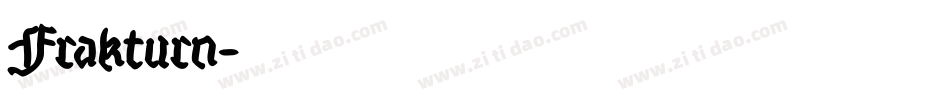 Frakturn字体转换