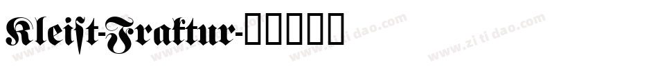 Kleist-Fraktur字体转换