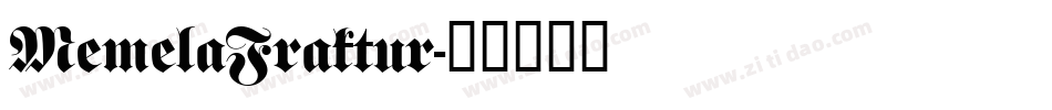 MemelaFraktur字体转换