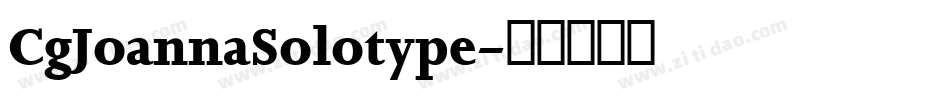 CgJoannaSolotype字体转换