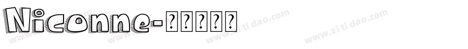 Niconne字体转换
