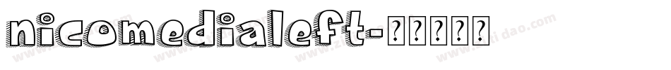 nicomedialeft字体转换