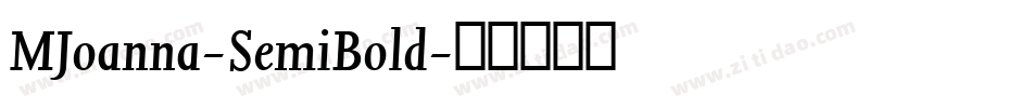 MJoanna-SemiBold字体转换