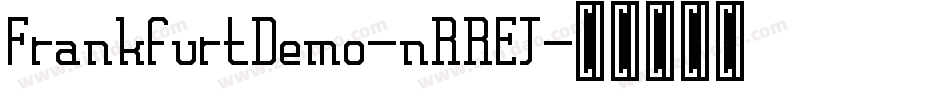 FrankfurtDemo-nRREJ字体转换