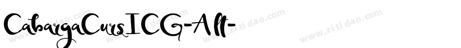 CabargaCursICG-Alt字体转换